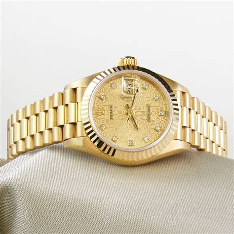 ladies gold rolex datejust oyster perpetual|Rolex Oyster Perpetual Datejust women's.